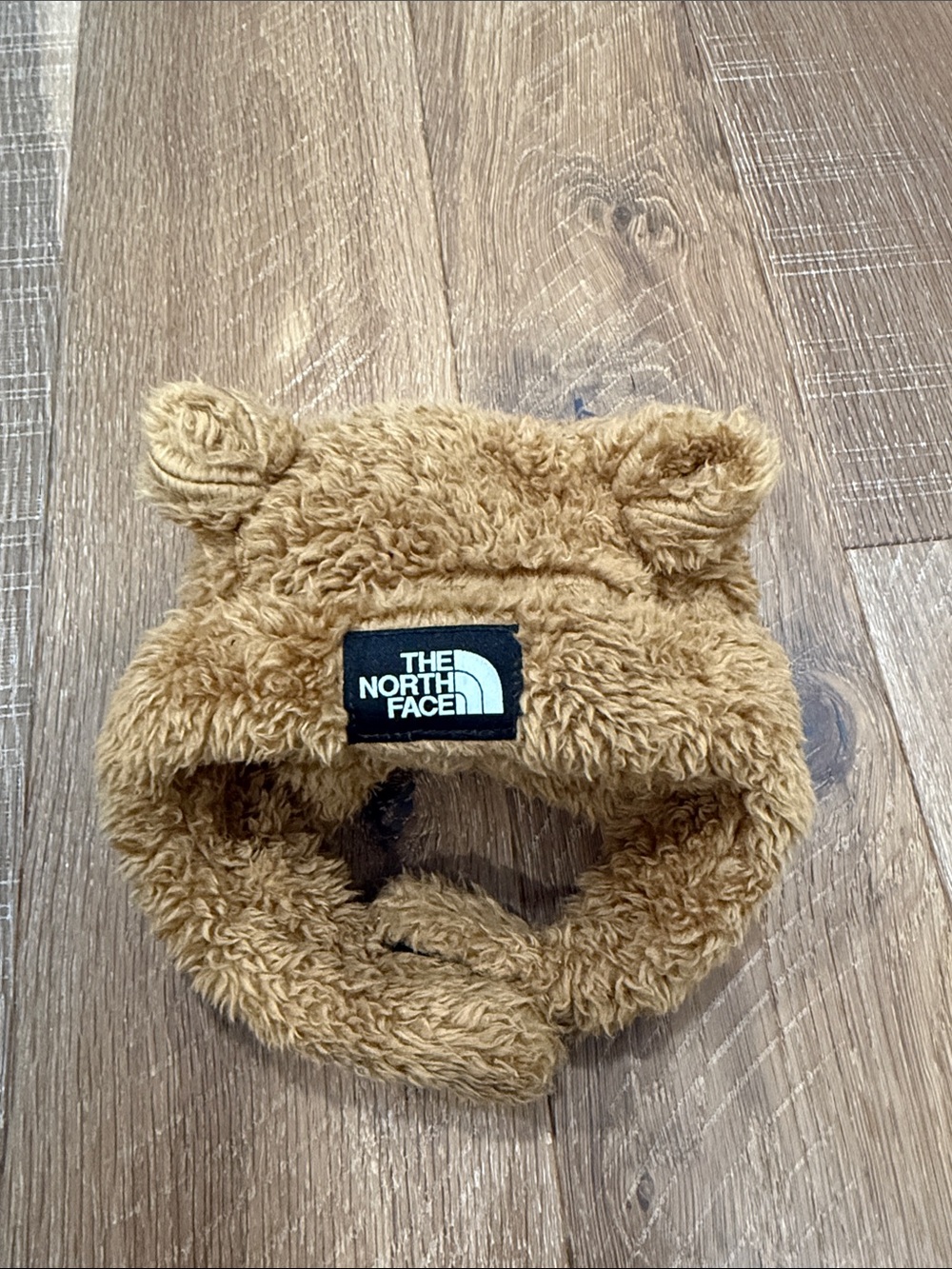 The North Face Kids Teddy Bear Fleece Hat in Tan
